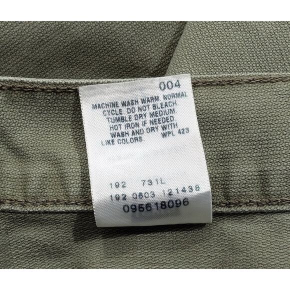 Vintage Y2K Levi's Skirt Surplus Green Maxi Side Slit Women's Size 22 - Picture 7 of 7